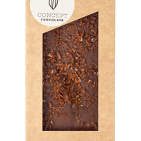 Tablette caramel beurre salé - chocolat noël - chocolat de concept chocolate - concept chocolate - chocolaterie artisanale - chocolat en boutique - chocolaterie Bruxelles - chocolaterie Schaerbeek - chocolat de bonne qualité