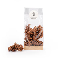 Choconola, rochers granola, chocolat au lait, brisures nougatine, amandes, gourmandise