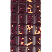 Tablette Amandes caramélisées & Cerises - Chocolat noir