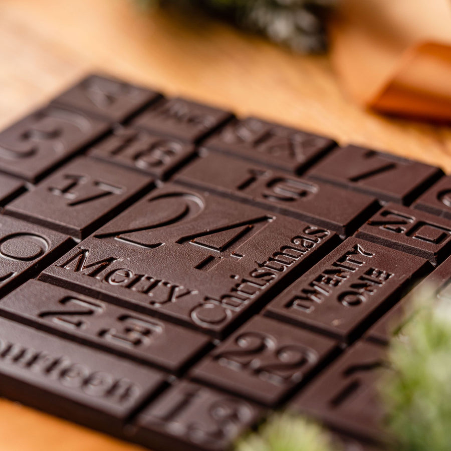 Tablette Gourmande de l’Avent – 24 Jours de Chocolat d'origine 80%