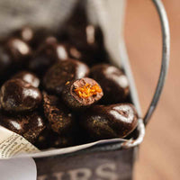 Physalis omhuld met donkere chocolade
