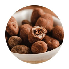 Fèves de cacao enrobées