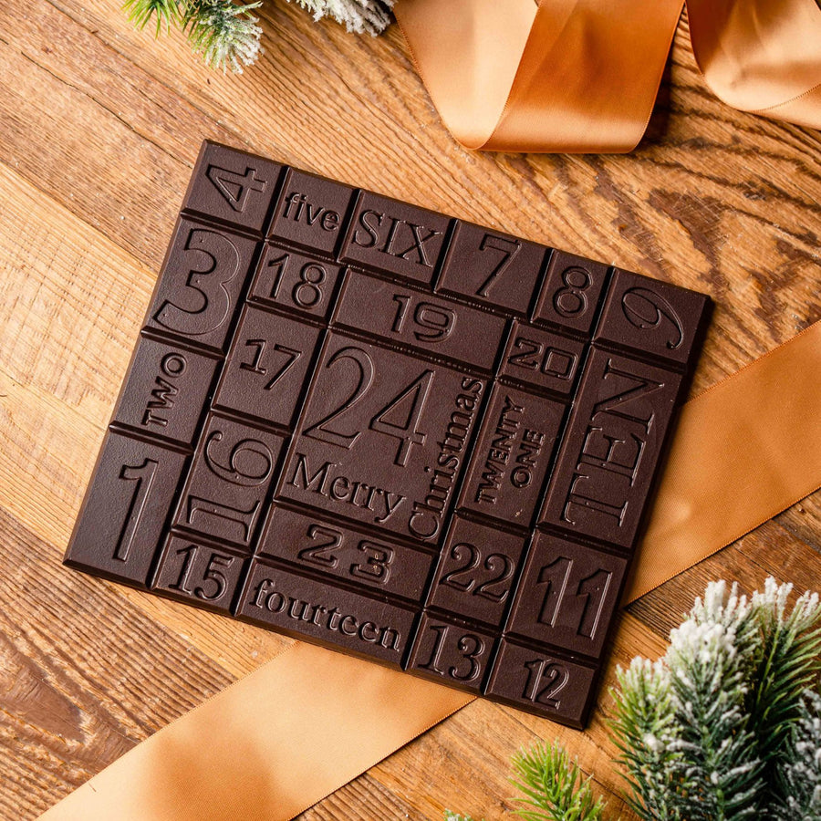 Tablette Gourmande de l’Avent – 24 Jours de Chocolat d'origine 80%