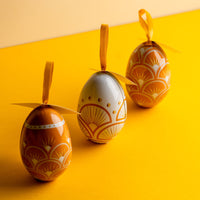 Metall-Ei – 6 kleine Pralinen