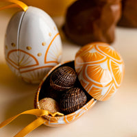 Metall-Ei – 6 kleine Pralinen