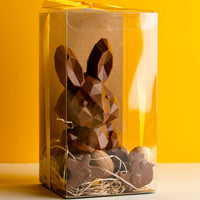 Kaninchen - Schokoladen-Kaninchenwürfel mit kleinen gefüllten Eiern - NUR ABHOLUNG