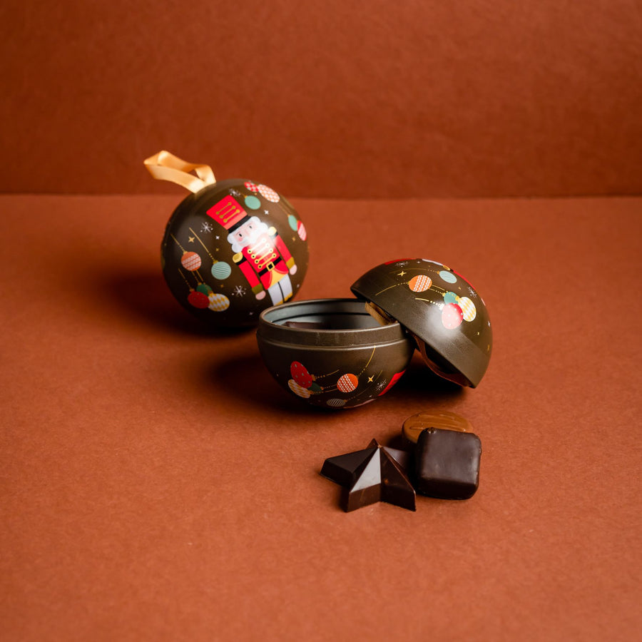 Boule de Noël Métal – Assortiment Gourmand